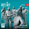 RESKIT RSF48-0090 One busy day carrier crew on deck (scene 2) (6 pcs) (3D Printed) 1/48